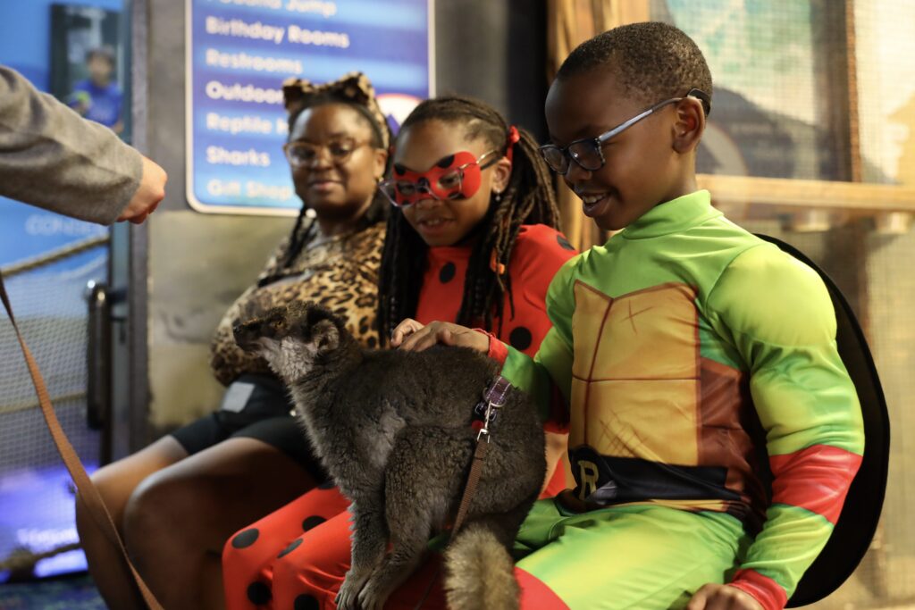 Kids In Costume for Halloween at San Antonio Aquarium