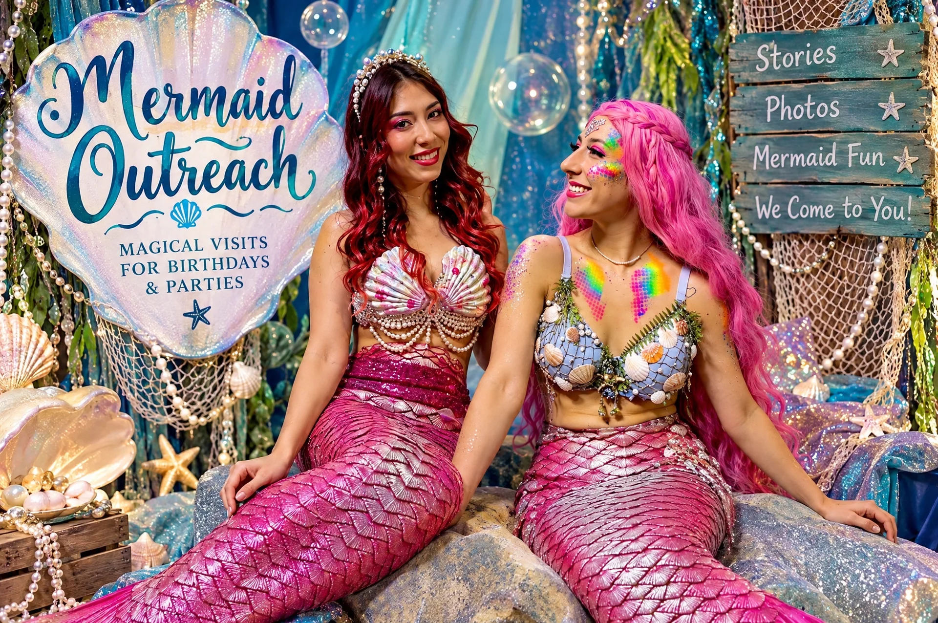 Mermaid Outreach mobile mermaid experience