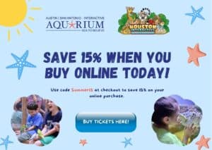 15% OFF tickets at the San Antonio Aquarium